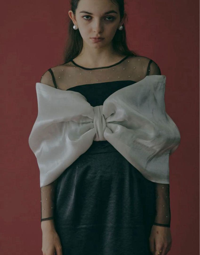 エクミール ecmile ribbon tigth dress