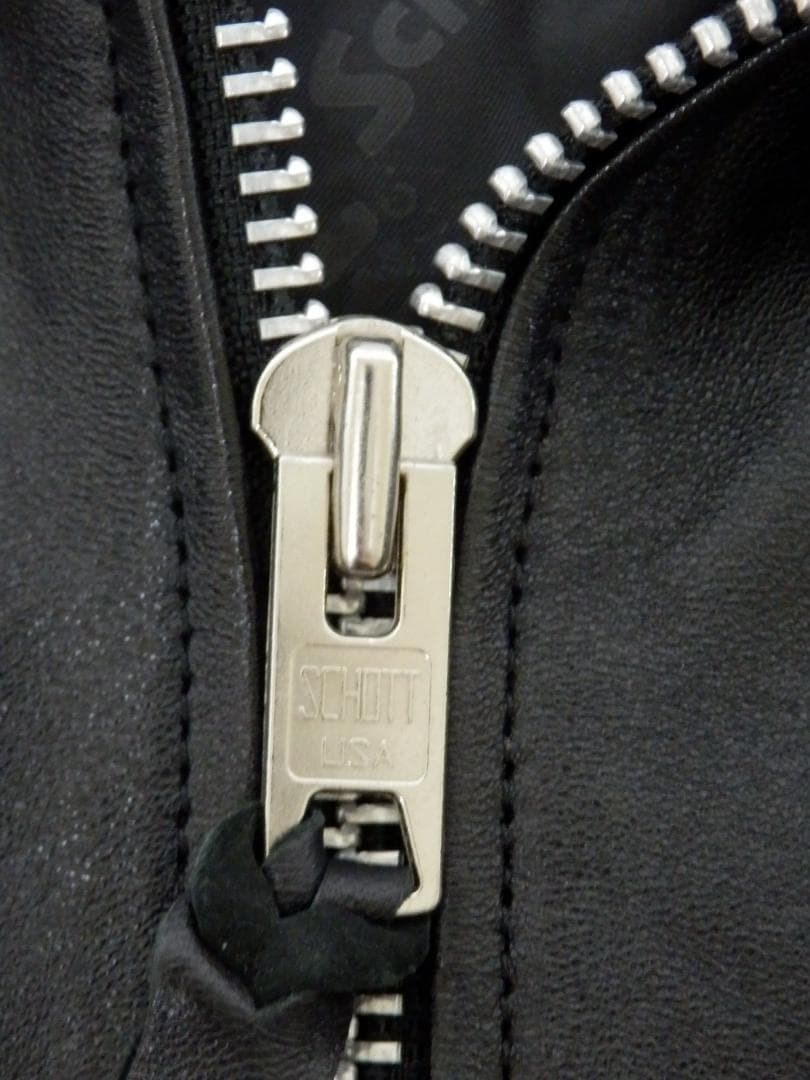 M1530 Schott シングル ブレスト ライダースジャケット 羊革