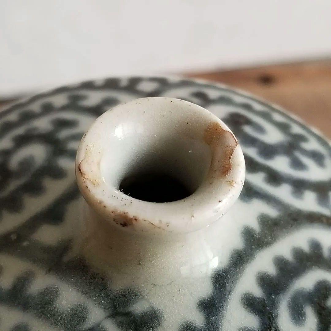 古伊万里 蝋燭徳利 ろうそく 徳利 江戸時代 くらわんか 蛸唐草 酒器