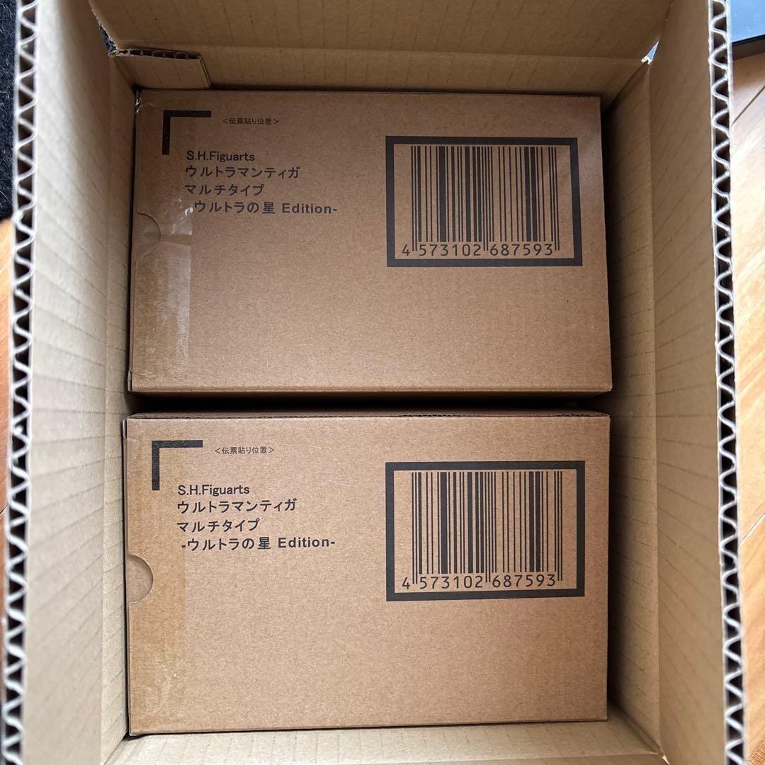 2個　S.H.Figuarts ウルトラマンティガ　マルチタイプ　ウルトラの星