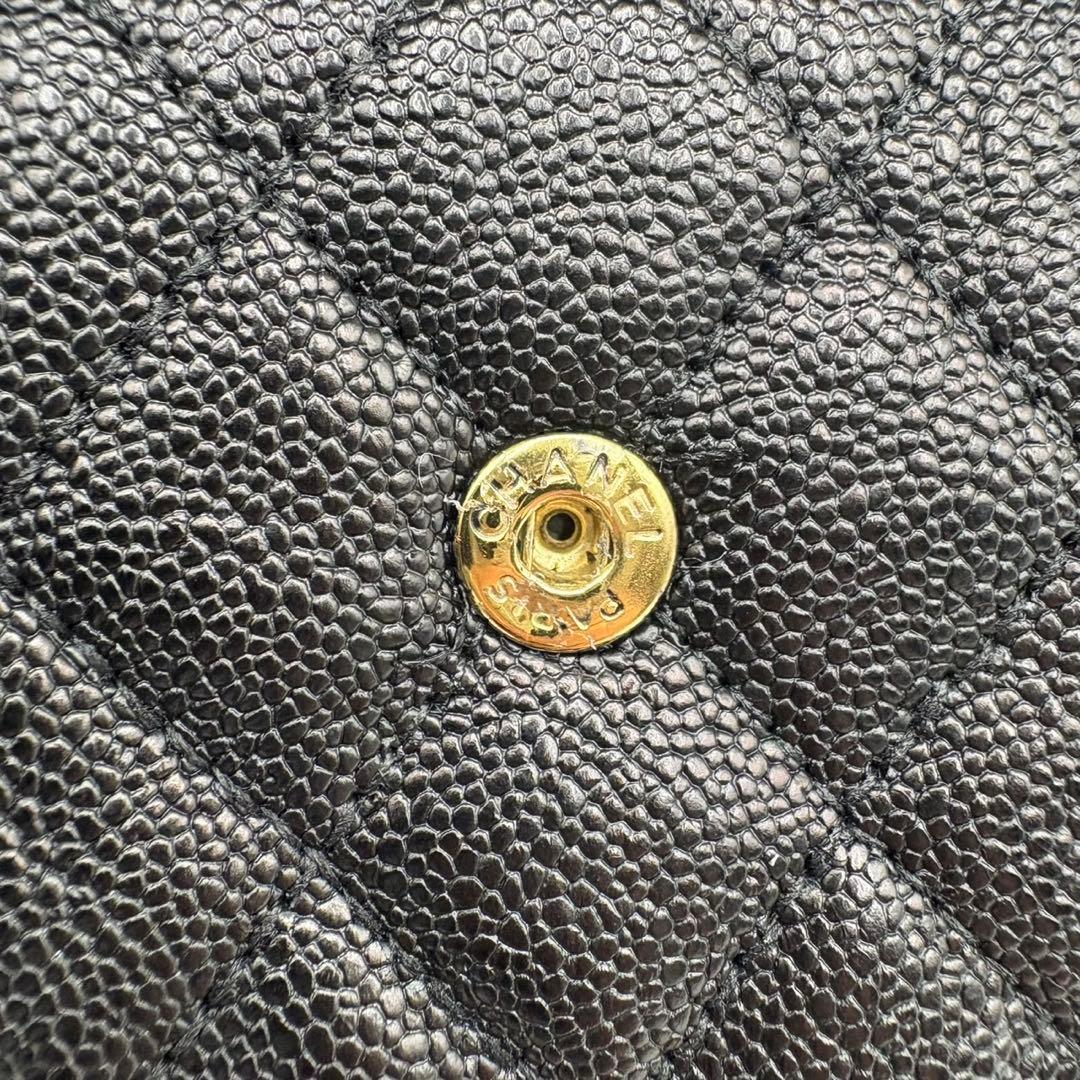 シャネル⭐︎キャビアスキン☆ボーイシャネル☆マトラッセ⭐︎三つ折り財布