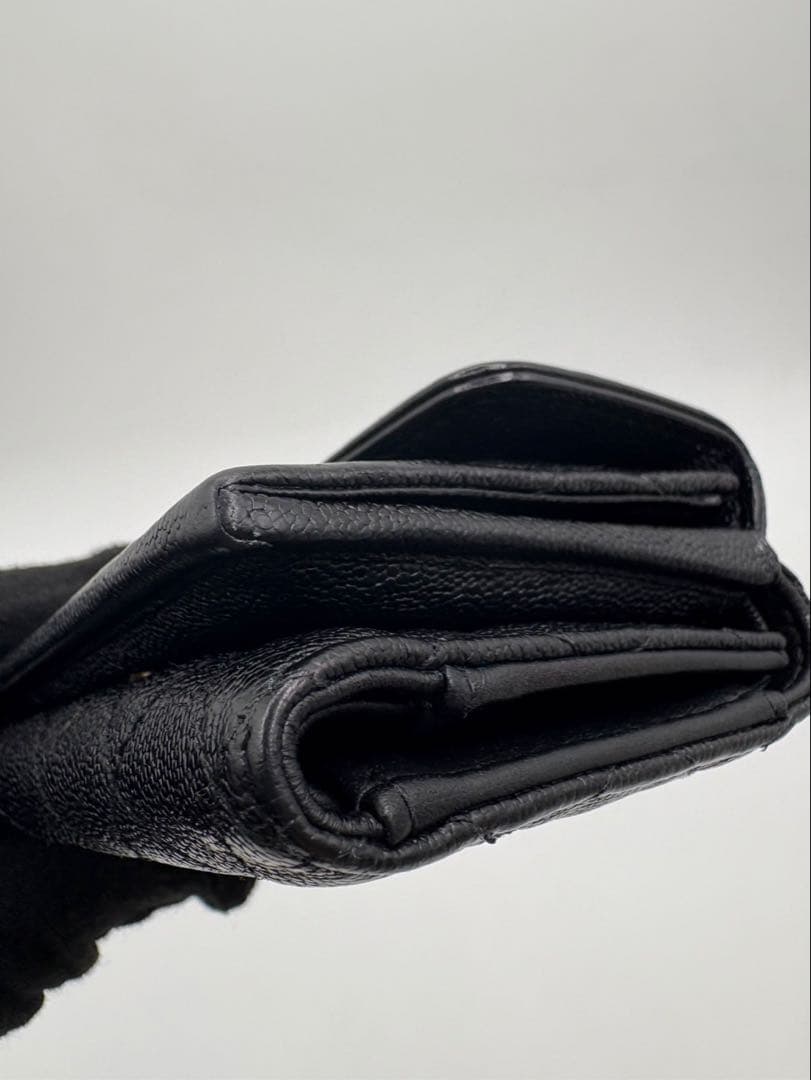 シャネル⭐︎キャビアスキン☆ボーイシャネル☆マトラッセ⭐︎三つ折り財布