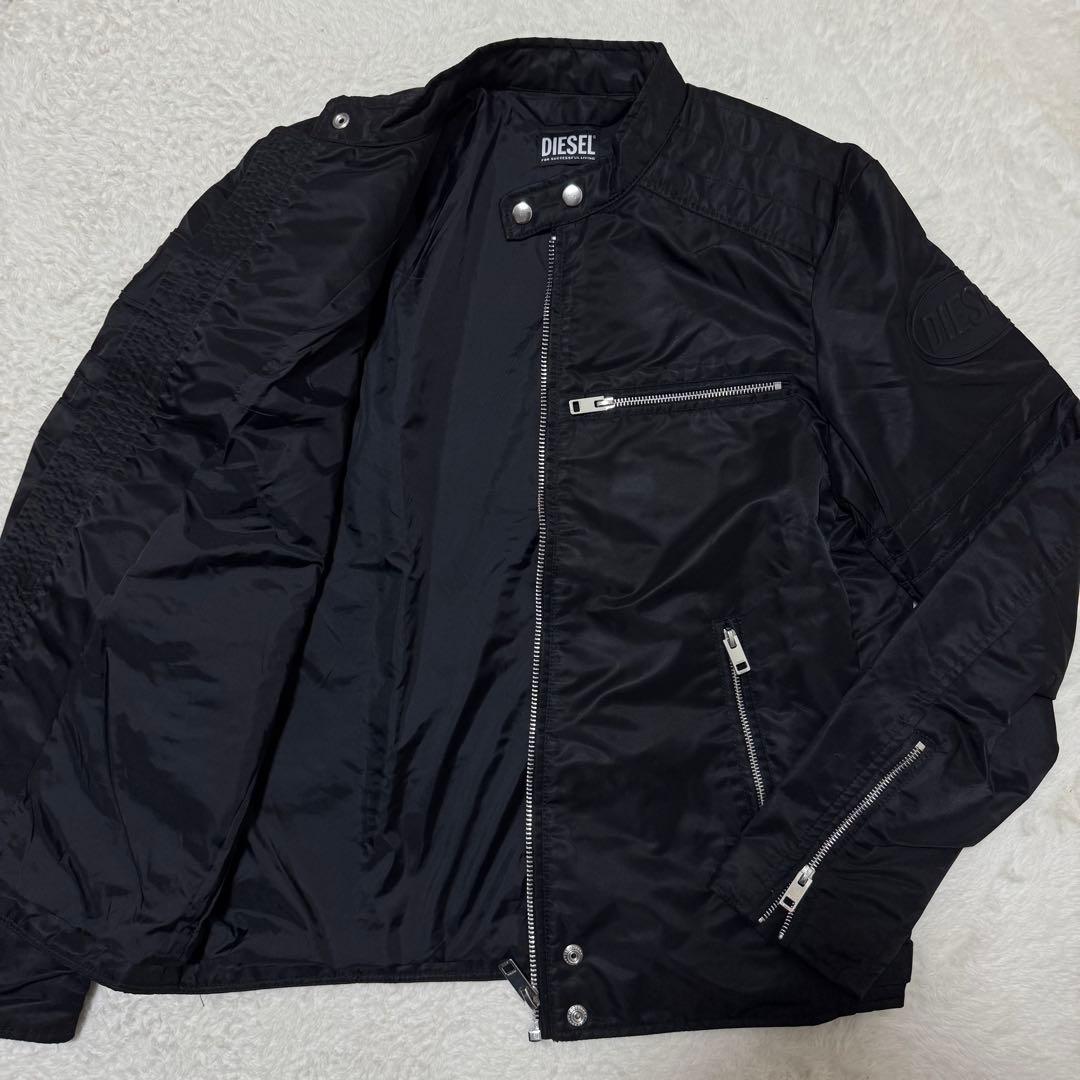 極美品！XL相当！池田エライザ着用！DIESEL ライダースジャケット 黒　現行