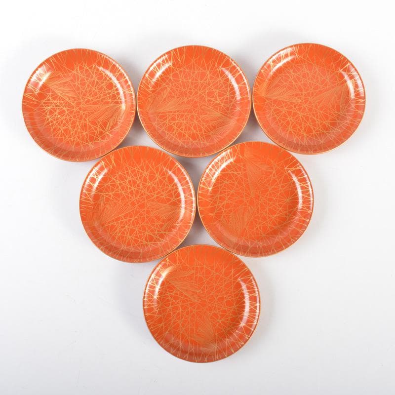 漆塗　黒漆　朱漆　金蒔絵　盃　十二客　時代箱付　V　6505