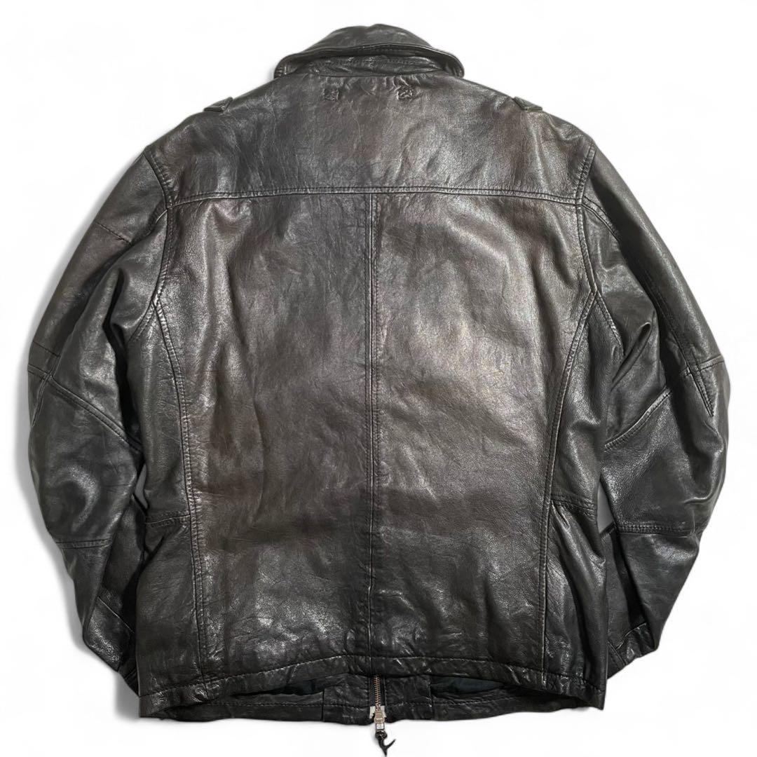 AVIREX レザージャケット アビレックス ラムレザー アーミージャケット