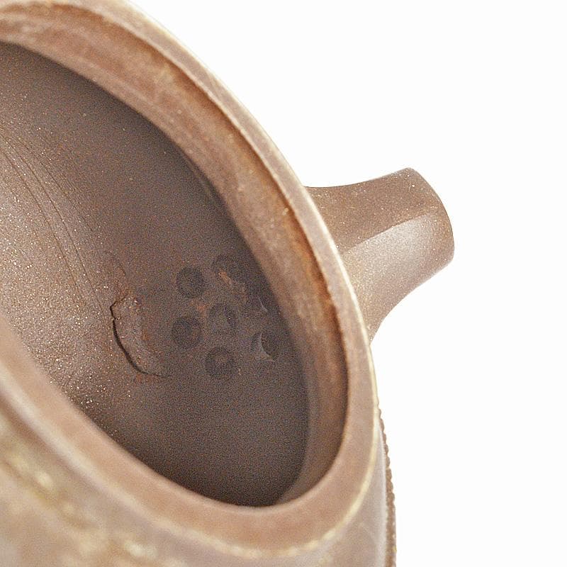 中国　紫砂　朱泥　縄文　急須　茶壷　在銘　C　R6263