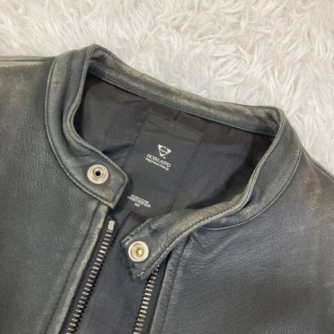 HOSUディアスキンレザーライダースLバックラッシュルードギャラリー