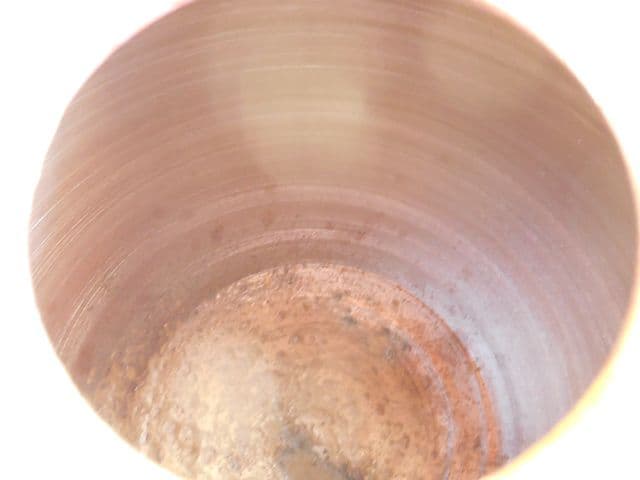 遺品整理品 備前焼 瑞穂作 壺 丸型壺 花器 花瓶 桐箱 古美術 華道 茶道