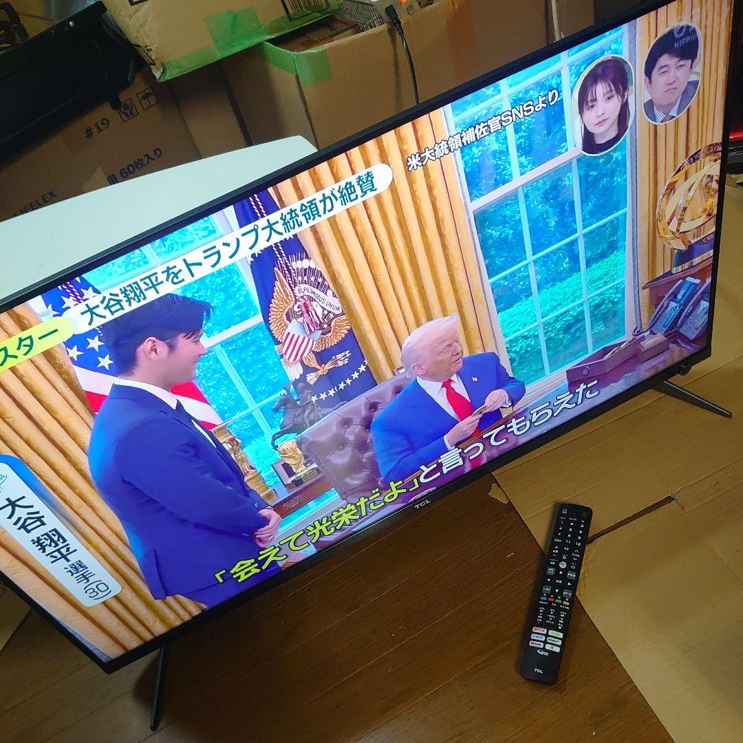 ■使用約1年■スマートテレビ 43P815B 4K Android TV