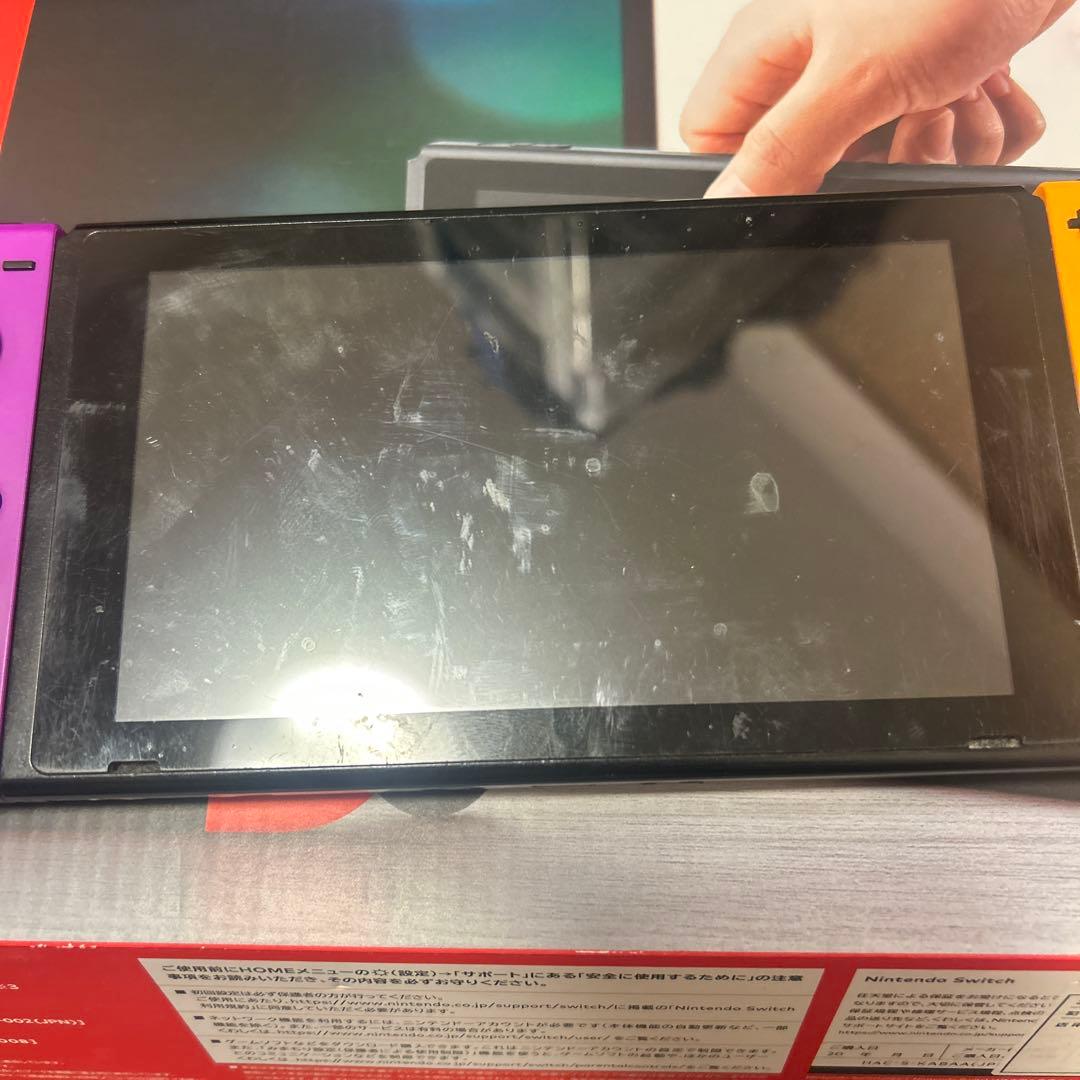 ス*ル様 Nintendo Switch 本体 紫オレンジ Joy-Con