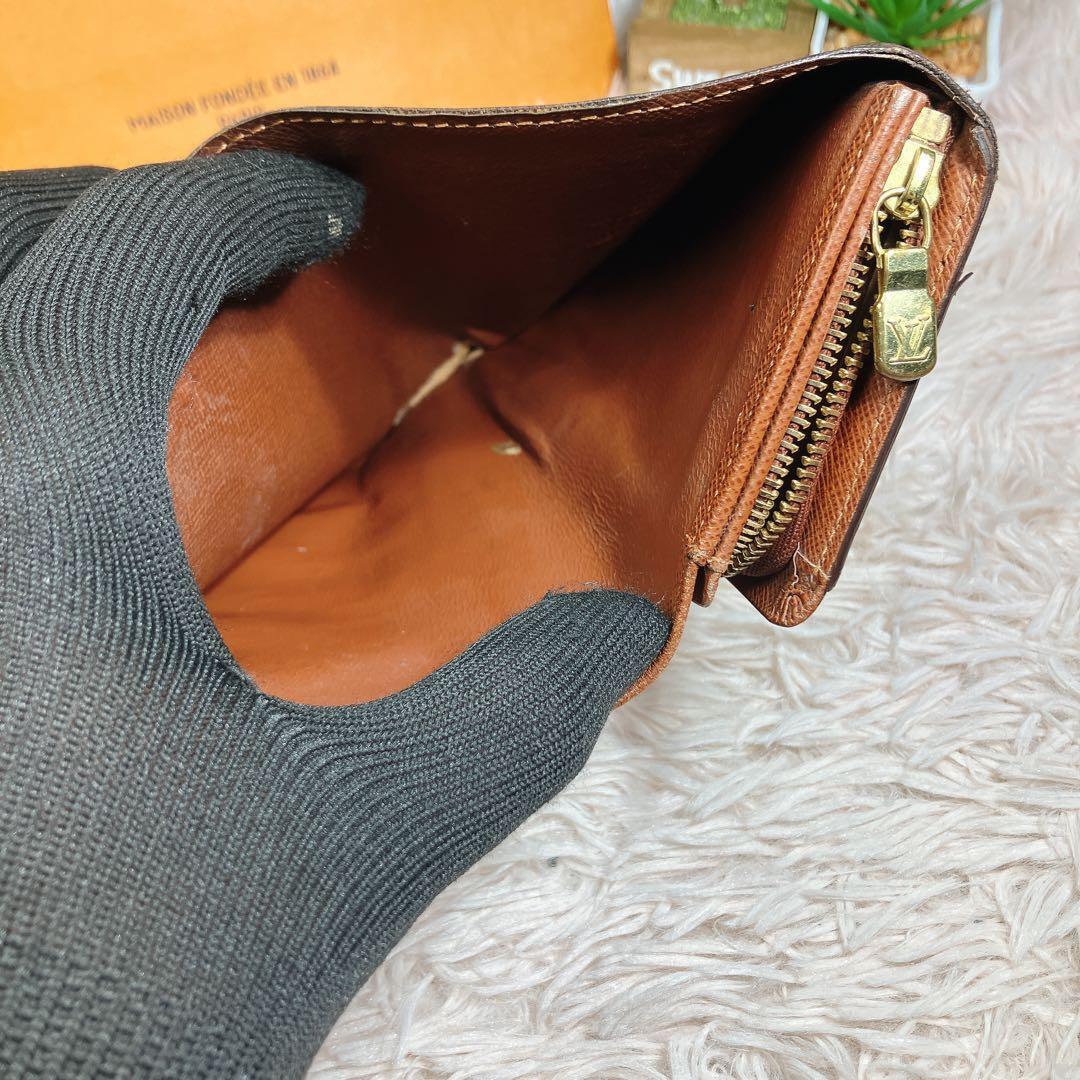 美品 ルイヴィトン モノグラム ポルトフォイ トレゾール 財布 即日発送 L字