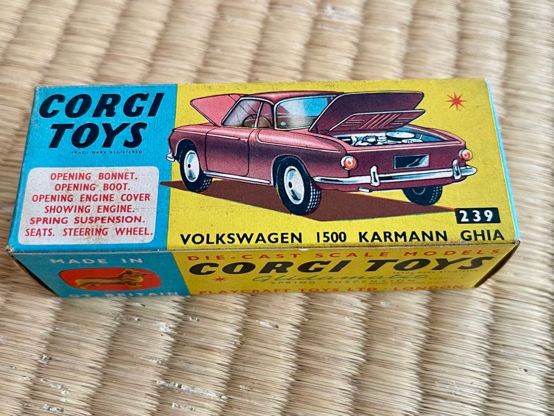 ミニカー Corgi Toys Volkswagen 1500 Karmann Ghia
