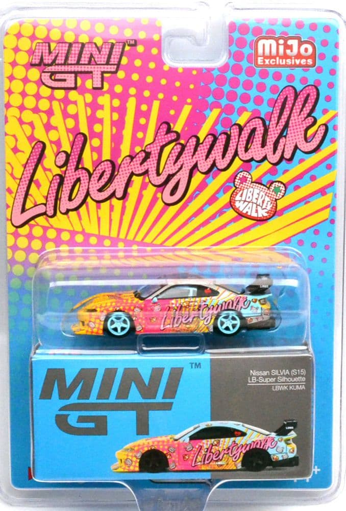 MINI GT Nissan SILVIA S15 LBWK チェイス