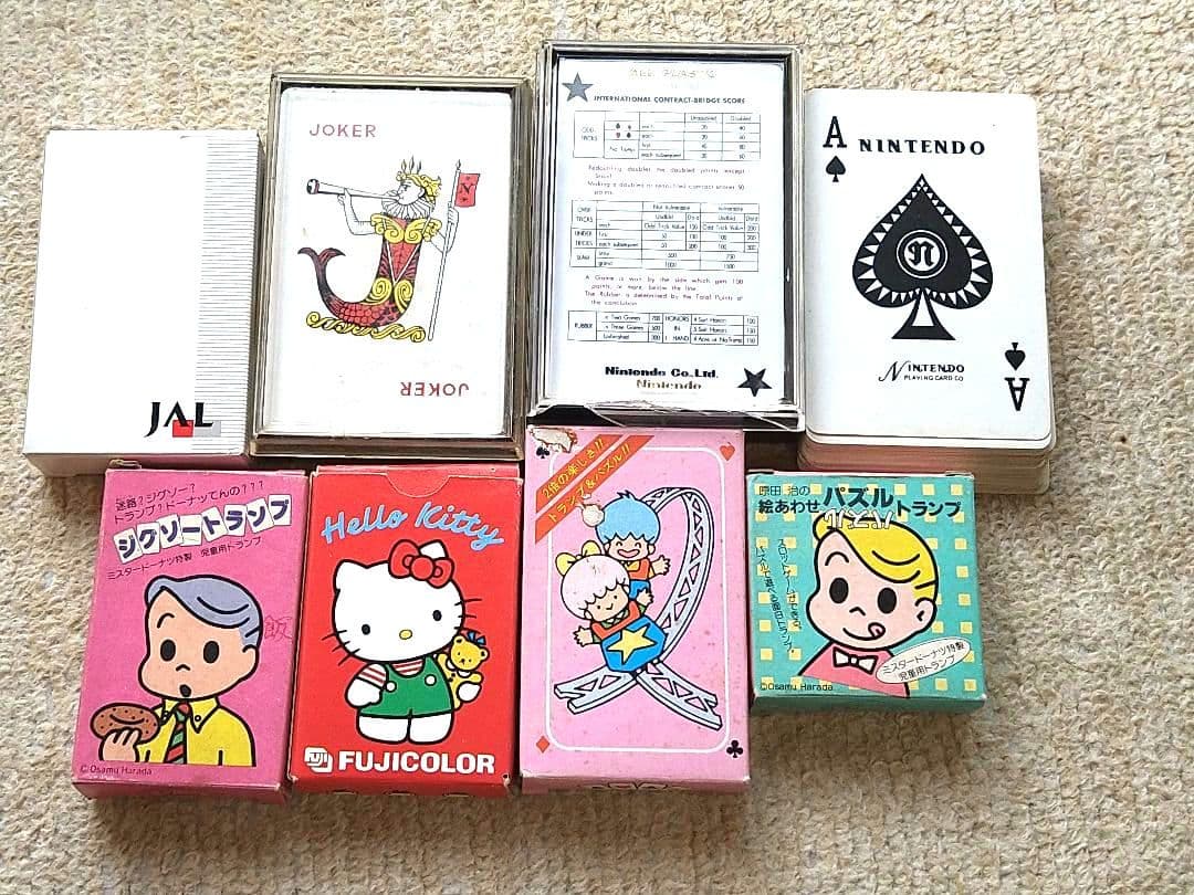 トランプ　NINTENDO　原田治　FUJICOLOR JAL キティ 他