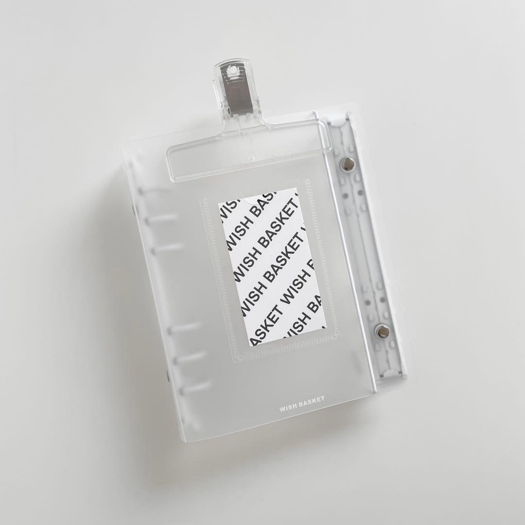 ラスト1点　韓国　貯金　バインダー　リフィル　ダブルリングバインダー　白　5