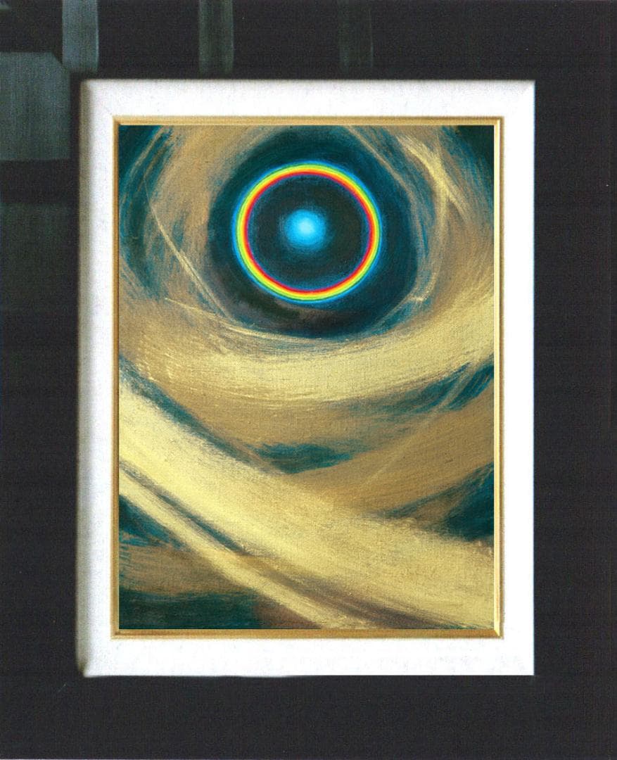 油絵 菅家令子 絵 絵画インテリア F4-G232023　風景 祈り 希望 奇跡