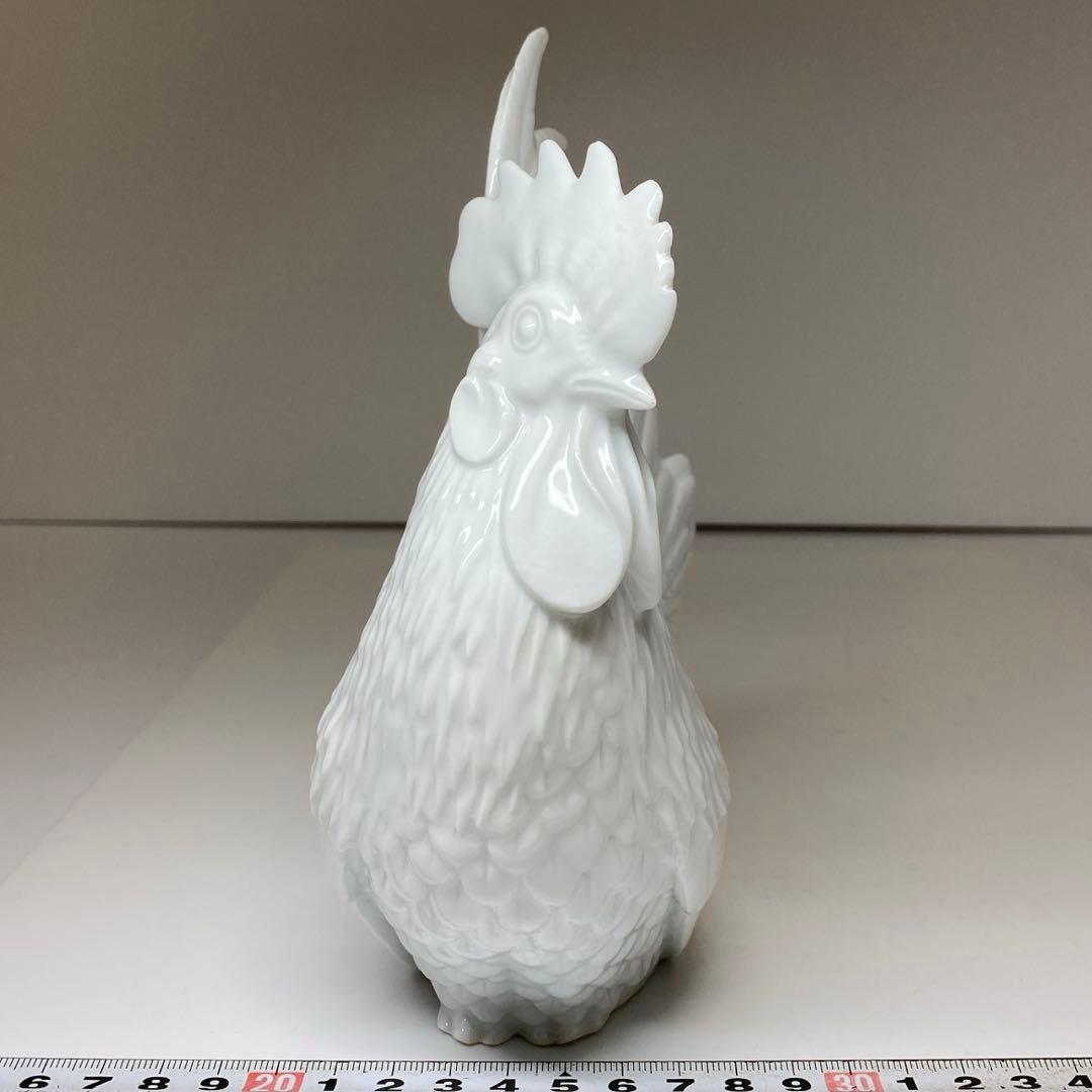 十二代 酒井田柿右衛門 鶏置物 H20cm 東キ7-1206☆1F トヒニト