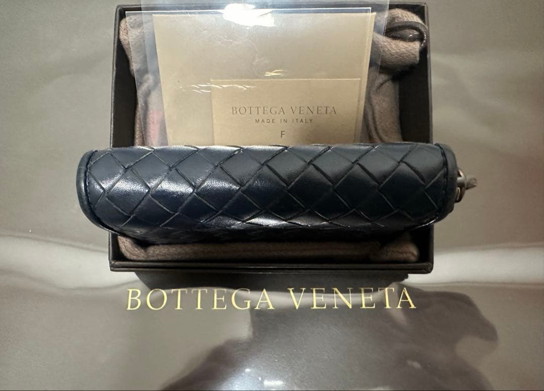 ★【美品】ボッテガヴェネタ ケース ラム／ネイビーブルー/✨✨✨2️⃣