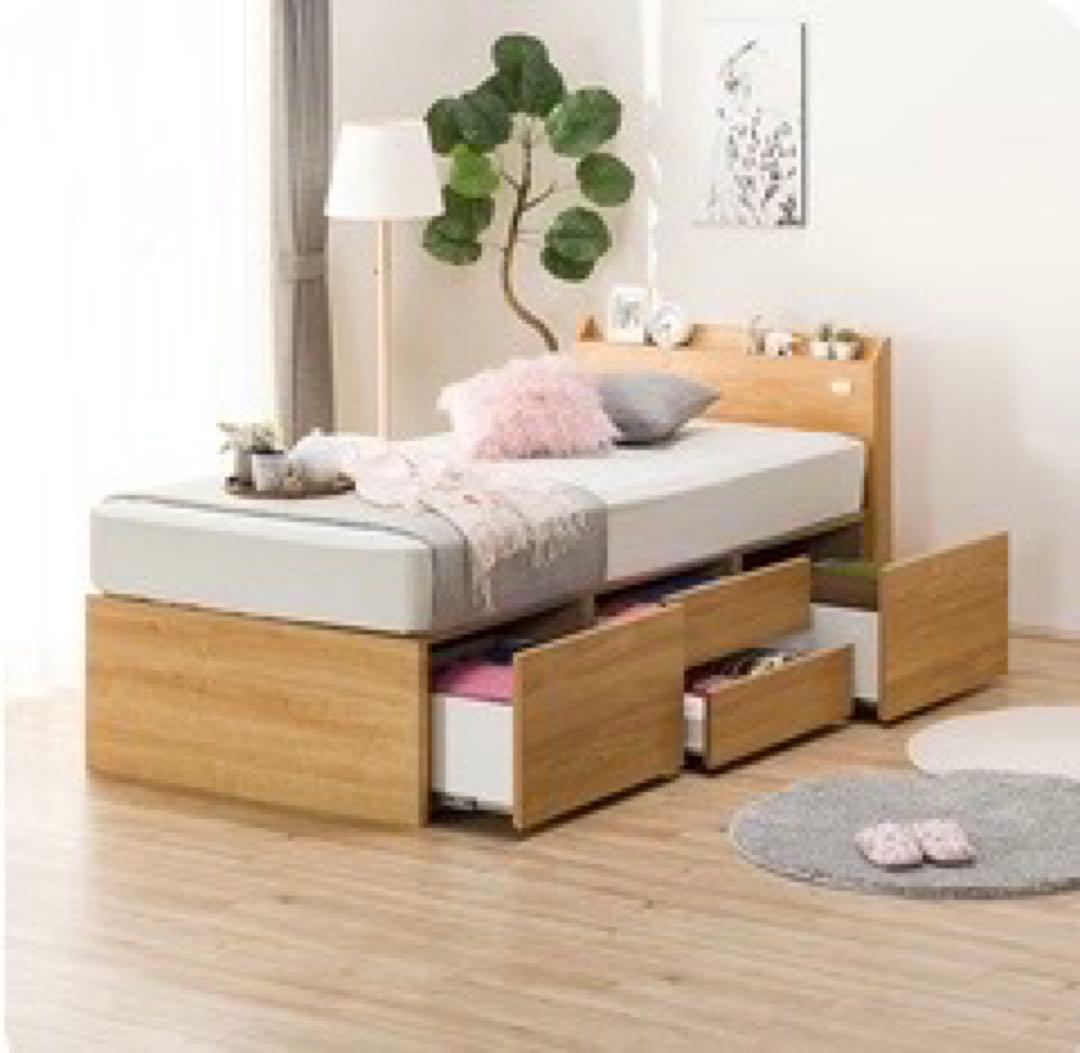 ニトリ 収納ベッド シングル