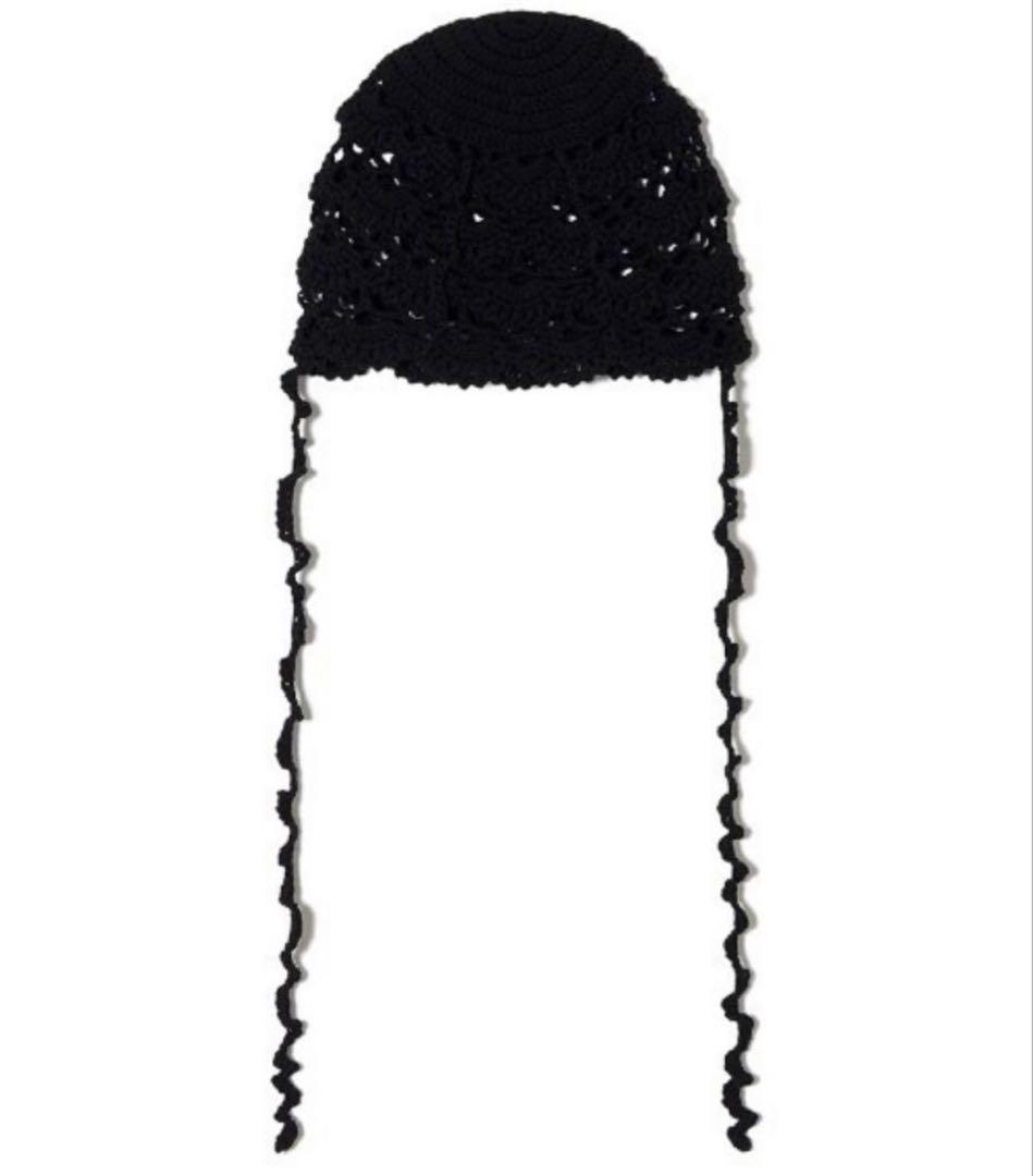 Perverze Scalloped Crochet Headdressニット帽