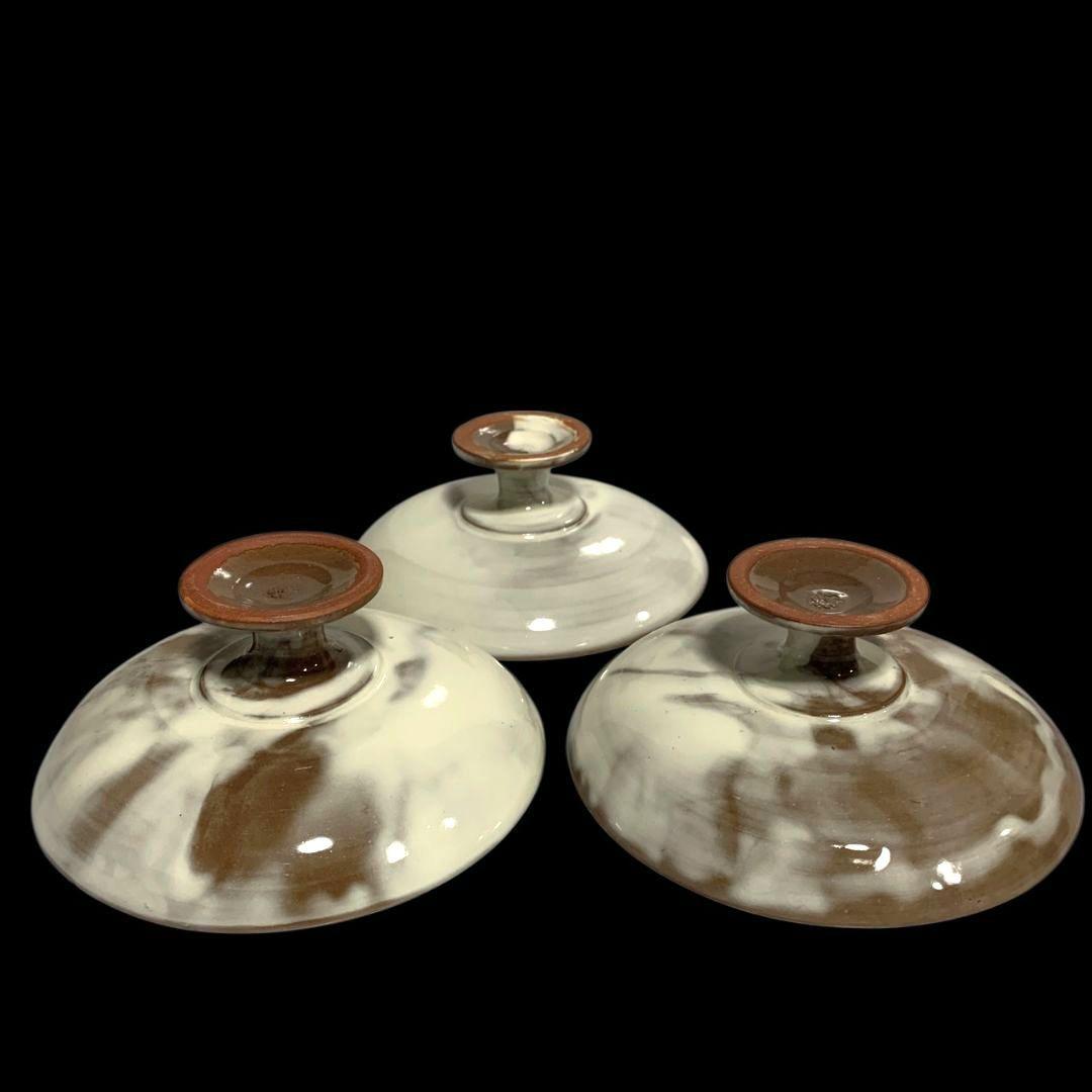 清水焼 京焼 陶葊 陶あん コンポート フルーツ皿 高台皿 3客セット