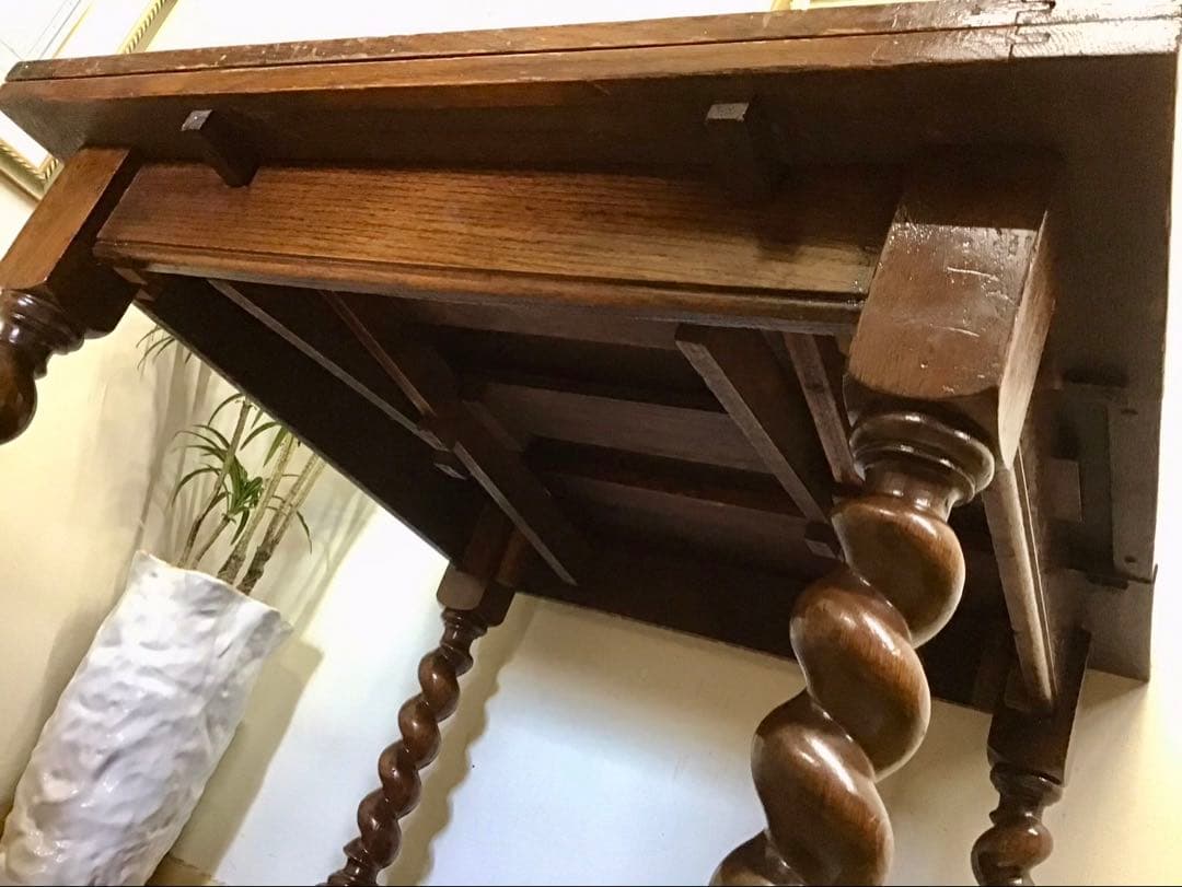 管434☆イギリス製☆ロイズアンティークス☆ドローリーフテーブル