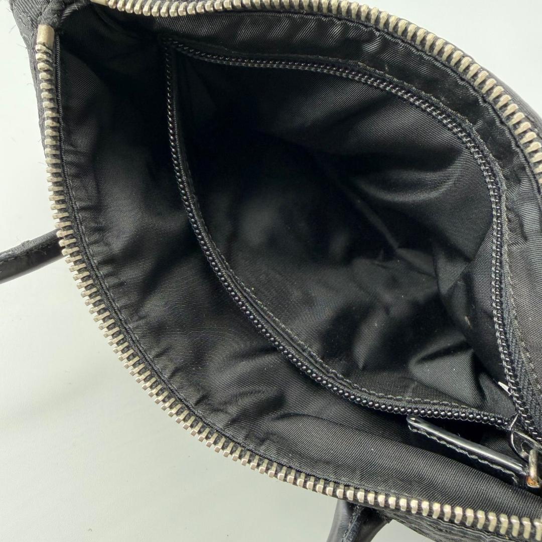 15821✨良品✨プラダ 2way ミニ ショルダーバッグ ロゴ総柄 ブラック