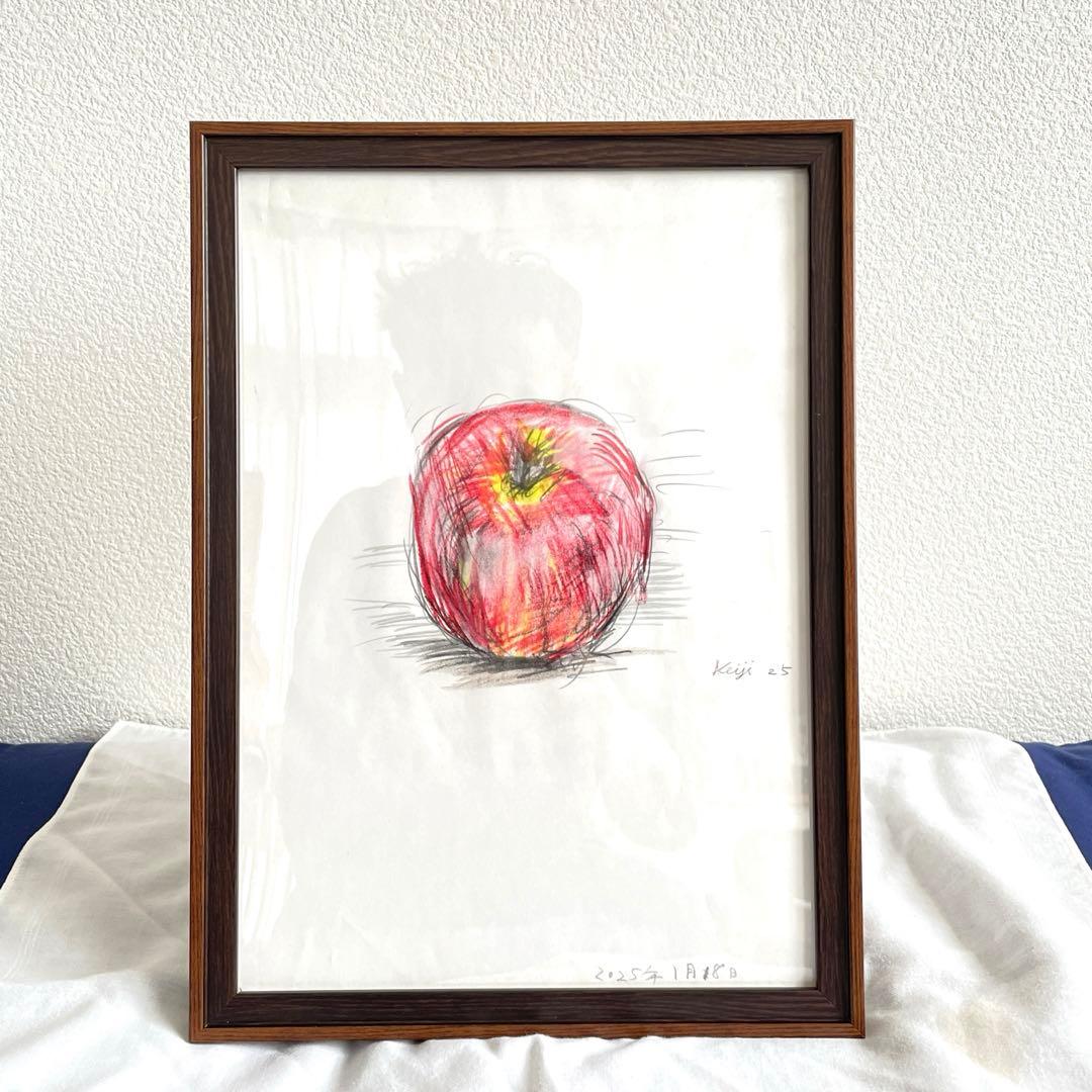 【色鉛筆画】りんご