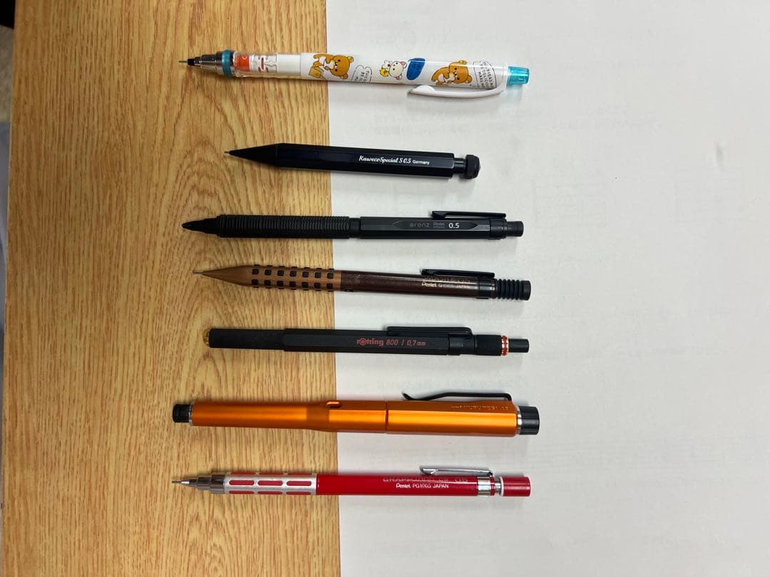 シャープペンシルセット 6本