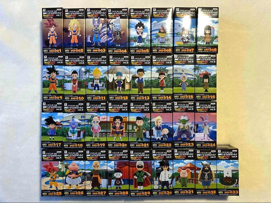 [未開封]ワーコレ　ドラゴンボールZ　神と神　vol.1〜4　全38品