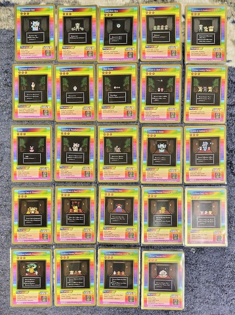 村上隆　Lucky Cat Zombie NFTカード　レアノーマルコンプ90枚