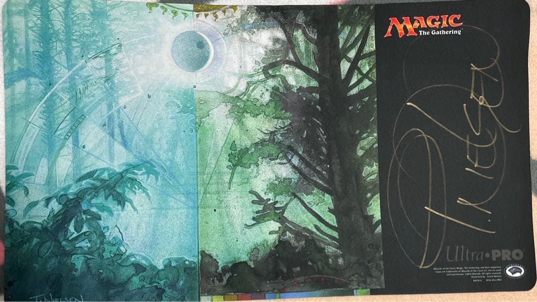 guruランド　プレイマット　サイン入り