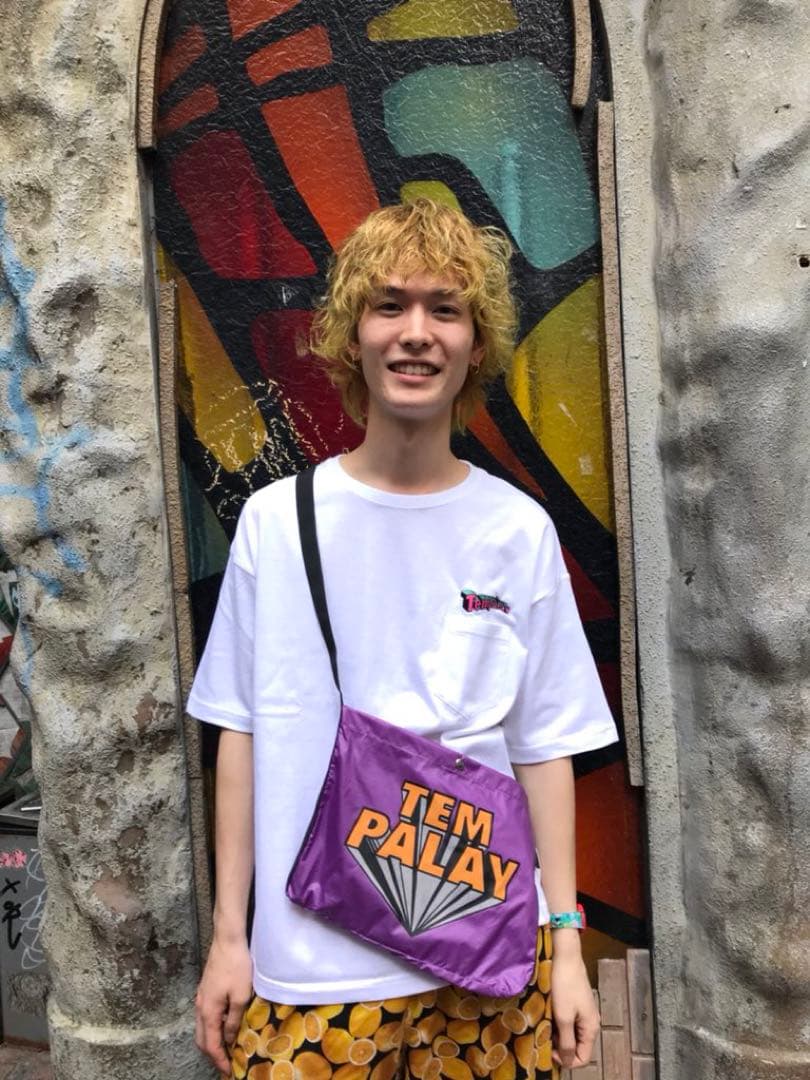 Tempalay ロゴ刺繍入りポケットTシャツ