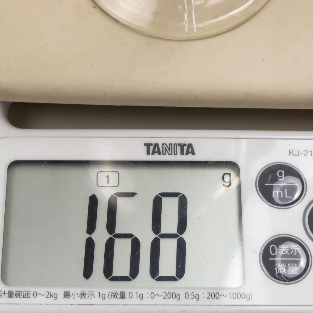 赤縁乳白水玉文 棗型氷コップ 和硝子 ウランガラス