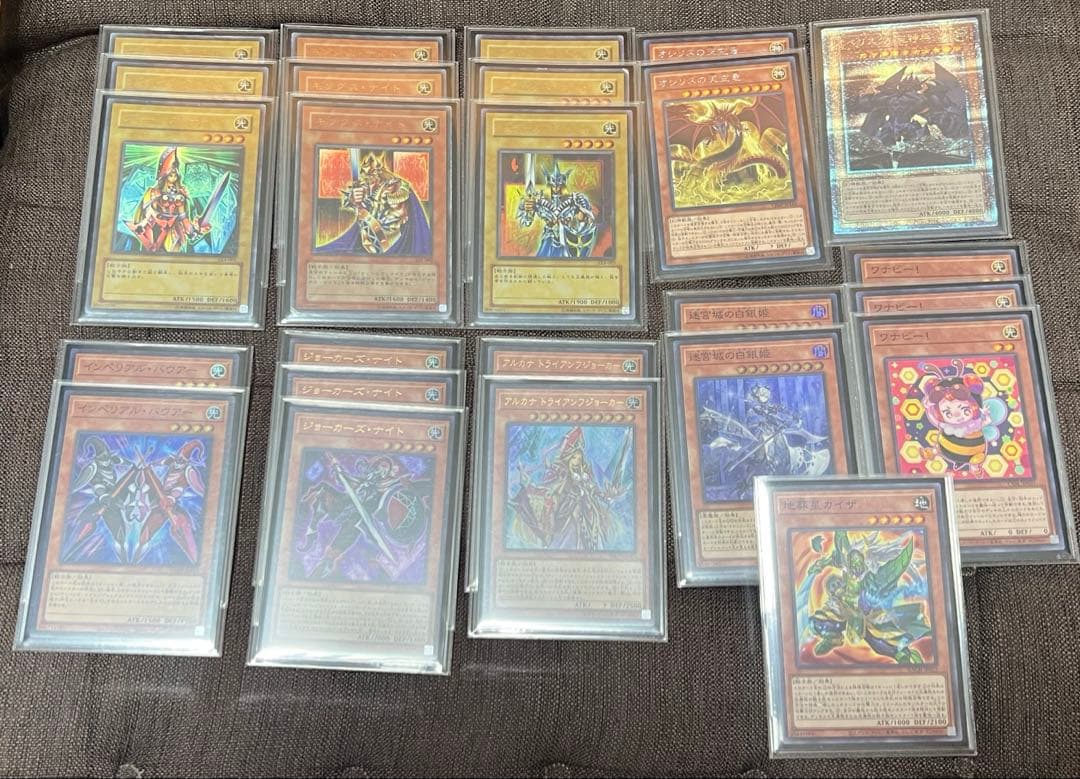 スリーブ付き　絵札の三銃士　オシリスデッキ　遊戯王