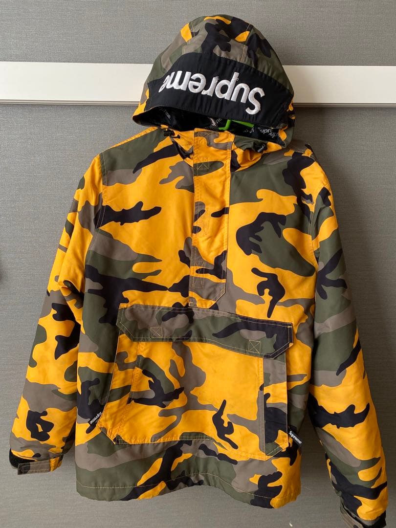 Supreme 17AW Hooded logo half zip カモフラ M