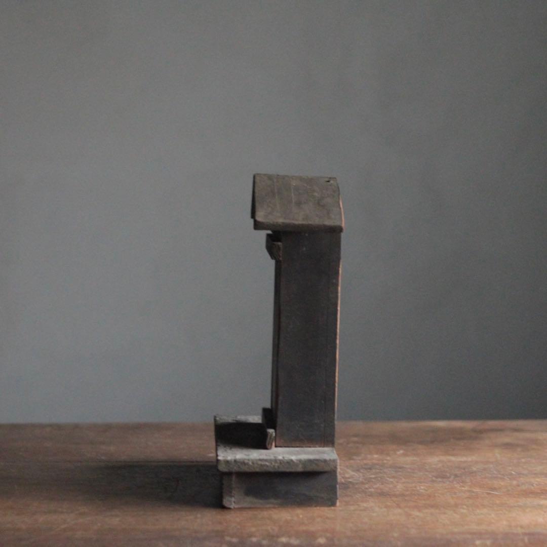 古い 木製 厨子 嵌め込み式 古美術 古道具 アンティーク オブジェ