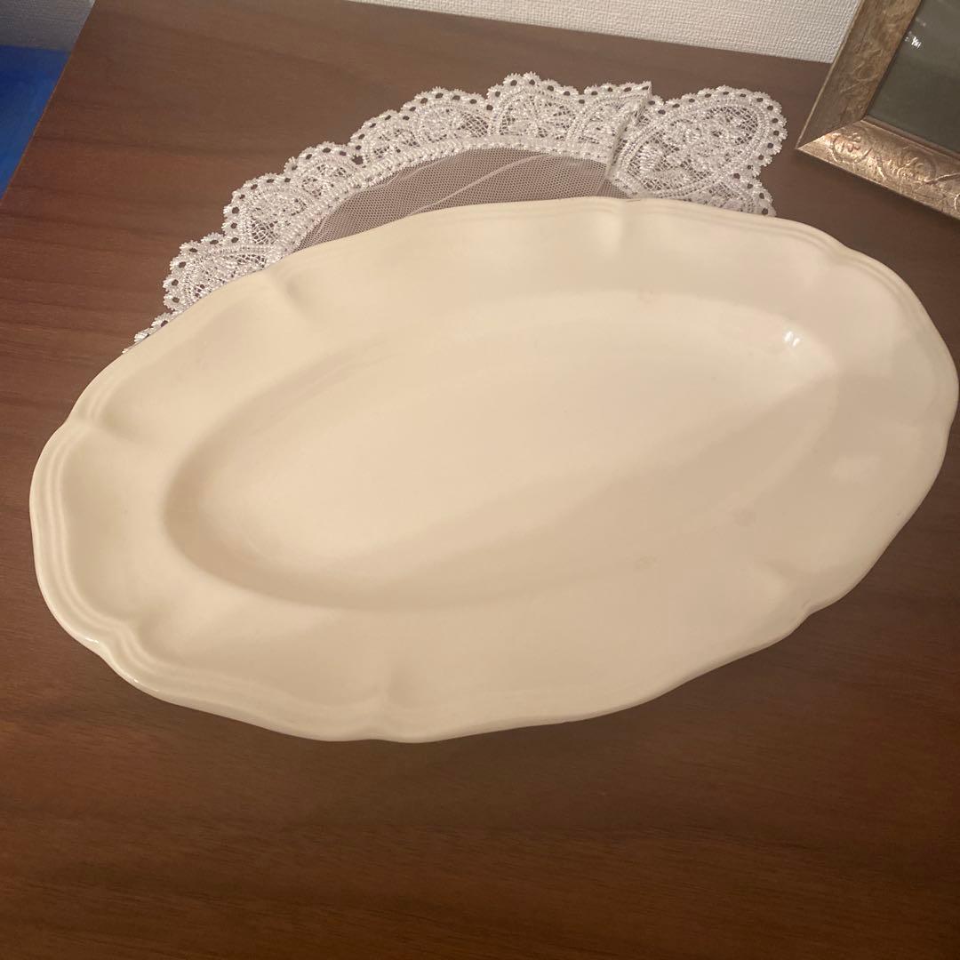 サルグミンヌ　ラヴィエ　フランス　アンティーク　花リム　蚤の市