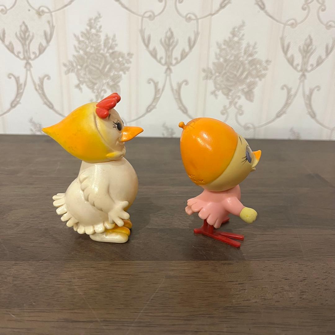 【アンティーク】ブルマァク カリメロ チェシラ＆プリシラ ソフビ人形 2体まとめ