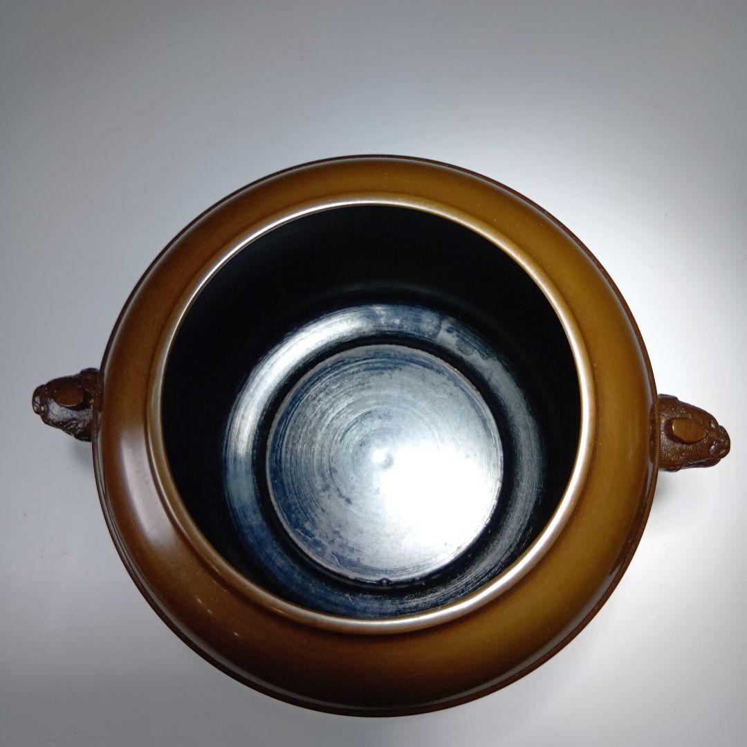 値下げ茶道具　八尾祥栄作　唐銅皆具一式　美品