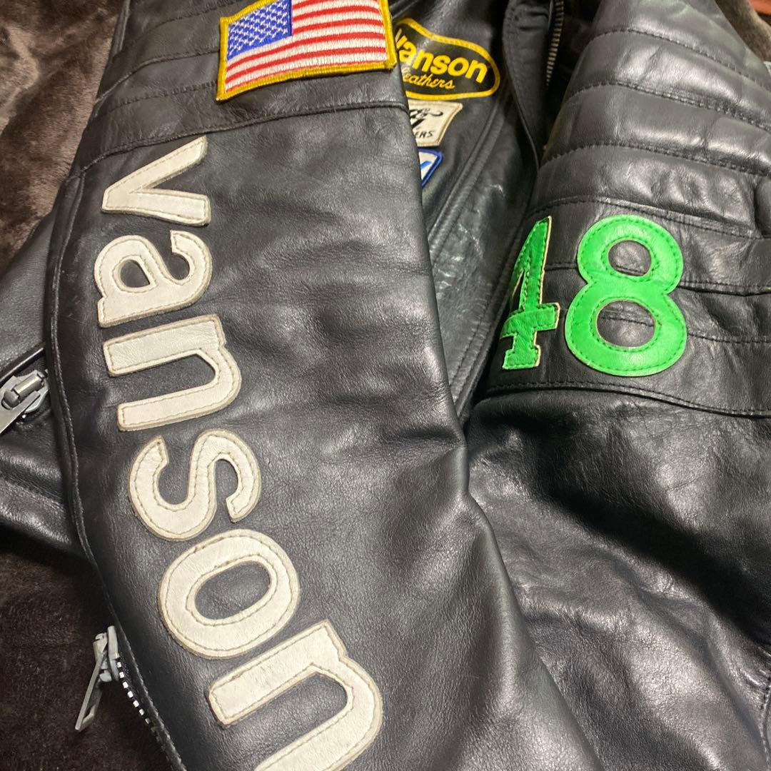 7*e様 VANSON バンソン レザージャケット　TC 34 ライダースジャケ