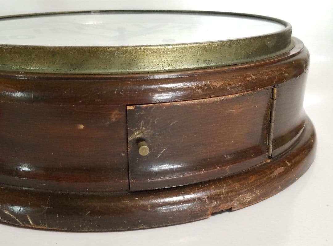 OWARITOKEI 尾張時計 昭和レトロ アンティーク 丸型 柱時計 掛時計