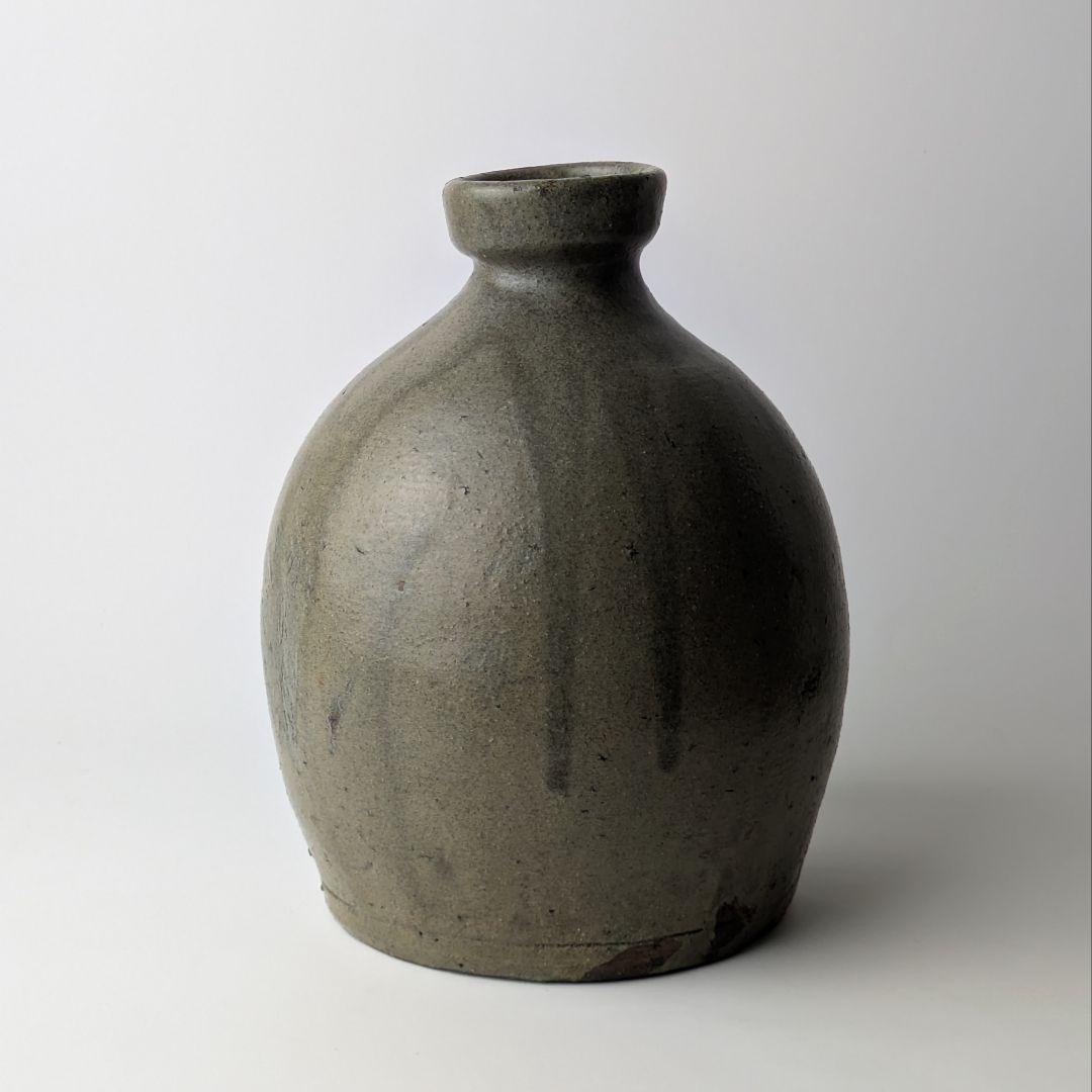 苗代川焼 蕎麦釉 山徳利 油徳利 薩摩焼 民窯 民藝 やきもの 骨董 古美術