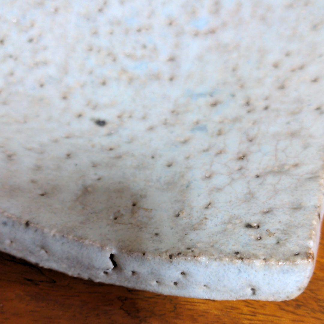 常滑焼　長角皿　大迫みきお作