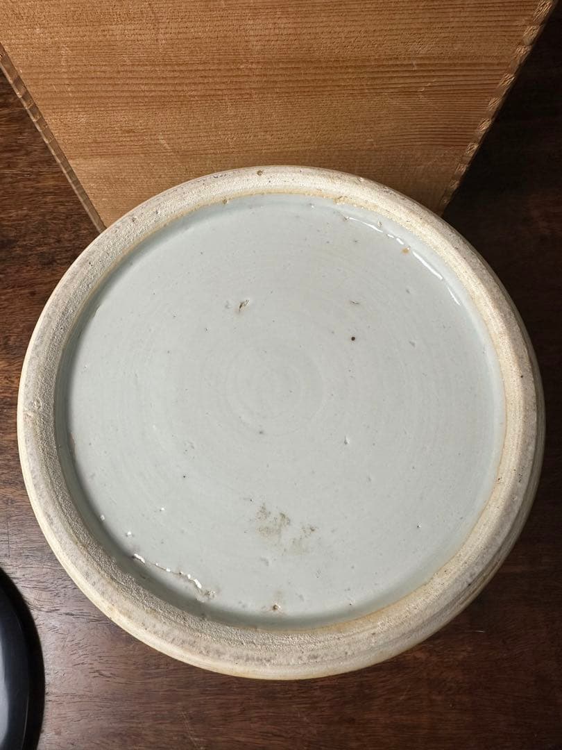 中国清時代　中国陶磁　染付　水指　骨董古美術　コレクション