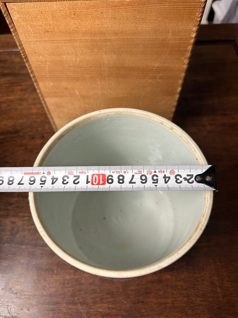 中国清時代　中国陶磁　染付　水指　骨董古美術　コレクション