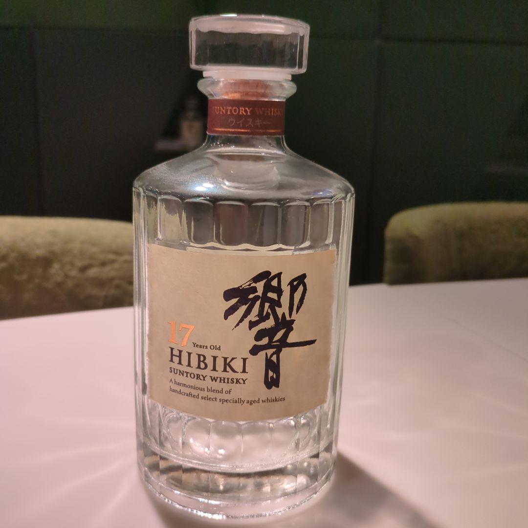 サントリーウイスキー響17年空き瓶箱無し３本セット