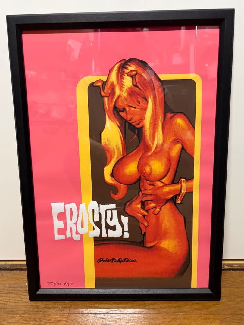 ロッキンジェリービーン　EROSTY GIRL シルクスクリーンポスター