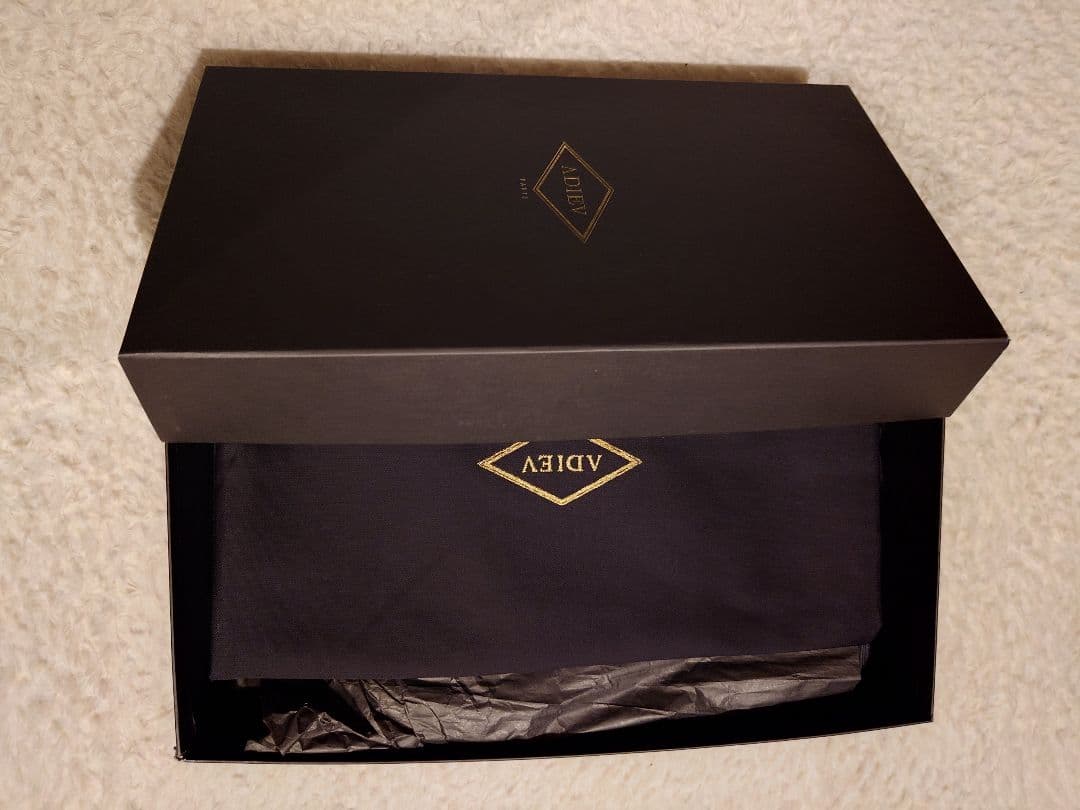 【新品】ADIEU　TYPE124 BLACK　革靴　ローファー　43