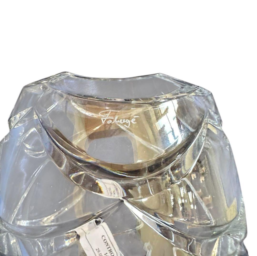 FABERGÉ クリスタル卵型彫刻ファベルジェ　FABERGE ガラス瓶